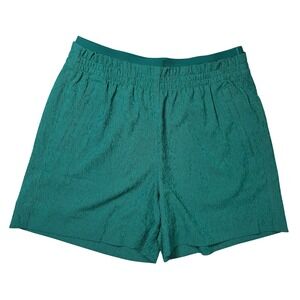 New Athleta Women's Green Echo Shorts Sz 6 Pull On‎ Athleisure Gym Casual NWT